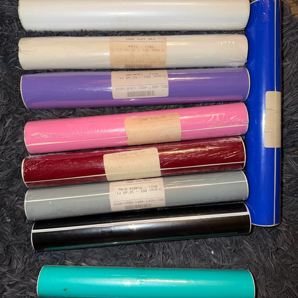 Colorful Vinyl Roll Set - Picture 2 of 5